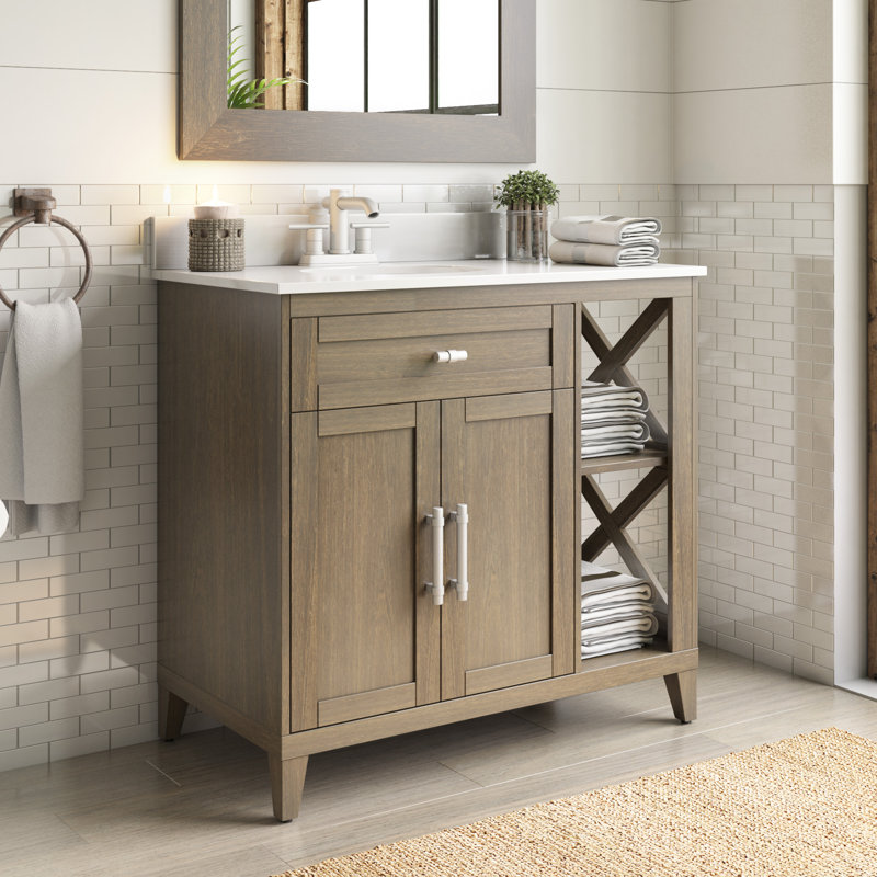 Gracie Oaks Tiefort 37 Single Bathroom Vanity Set Wayfair